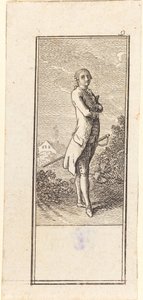 Young Man Bareheaded, with Sword by Daniel Nikolaus Chodowiecki