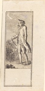 Young Man with Cane by Daniel Nikolaus Chodowiecki