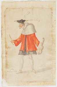 A Musician from the Ballet du Serieux et du Grotesque by Daniel Rabel