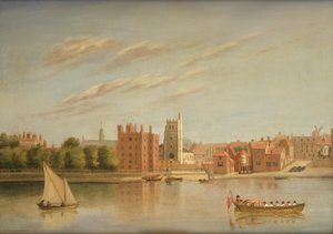 Lambeth Palace from the Thames, c.1790