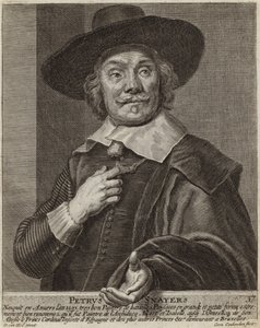 Portrait of Pieter Snayers by Daniel van Heil