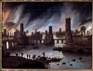 View of the Fire of Troy