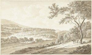 View of Palestrina from the Villa Adriana