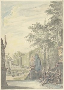 View from a Terrace in an Ornamental Garden by Daniël Marot (II)