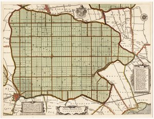Beemsterlants Caerte, Historic Map of Beemster, the Netherlands by Daniël van Breen