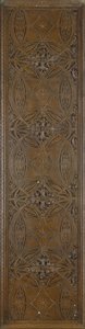 A frieze featuring stylized botanical motifs with classical foliate border