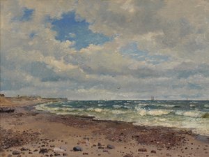 A Beach with Dunes on the West Coast of Jutland