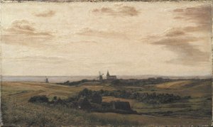 A View towards Assens in Funen. In the Distance the Coast of Schleswig by Dankvart Dreyer