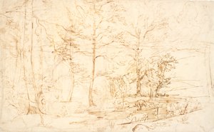 View from a Forest over Heath and Hills by Dankvart Dreyer
