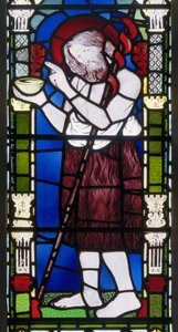 Banstead, All Saints, Morris Marshall & Faulkner & Co, DG Rossetti, John The Baptist by Dante Gabriel Charles Rossetti