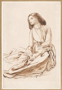 Elizabeth Siddal, Seated on the Ground
