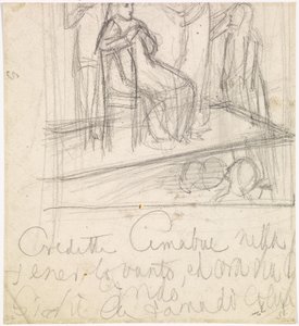 The Return of Tibullus to Delia - Study for the Figure of Delia by Dante Gabriel Charles Rossetti