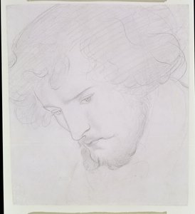 The Seed of David - Study for David by Dante Gabriel Charles Rossetti