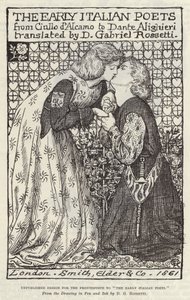 Unpublished Design for the Frontispiece to The Early Italian Poets by Dante Gabriel Charles Rossetti