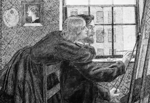 Fanny Cornforth and G.P. Boyce by Dante Gabriel Charles Rossetti