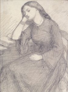 Portrait of Elizabeth Siddal, Seated, c1840s