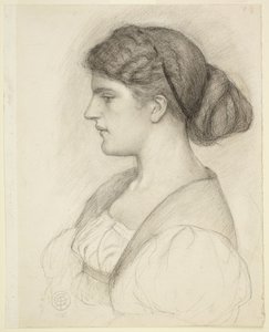 Profile Bust of Fanny Cornforth by Dante Gabriel Rossetti