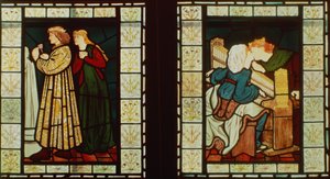 Honeymoon of King Rene of Anjou, by Burne-Jones and Dante G. Rossetti, 1862