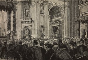 Papal blessing on occasion of Episcopal Jubilee of Leo XIII, St Peter