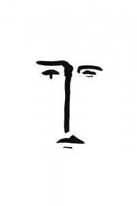 Abstract Ink Portrait