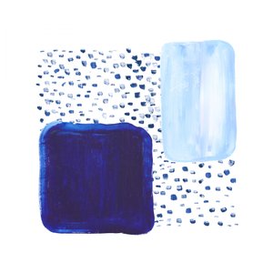 Blue Strokes Composition by Danushka Abeygoda