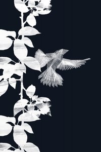 Ethereal Bird and Leaves by Danushka Abeygoda