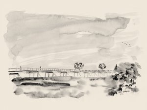 Peaceful Bridge Landscape