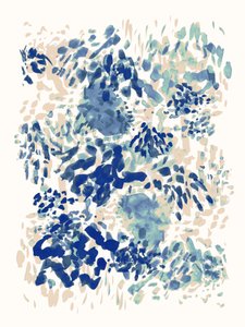 Soothing Blue Abstract by Danushka Abeygoda