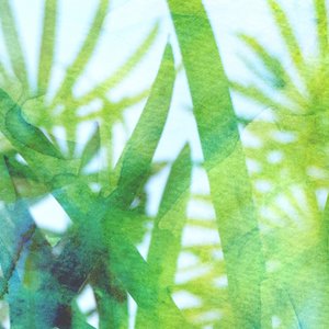 Watercolor Green Grass by Danushka Abeygoda