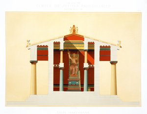Transverse section of the Temple of Jupiter at Aegina