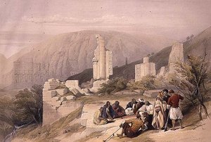 Remains of a Triumphal Arch at Petra, March 8th 1839