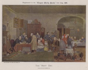 The Rent Day by David (after) Wilkie