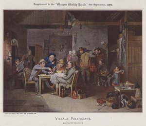 Village Politicians by David (after) Wilkie