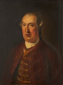 Half Length Portrait of a Gentleman in an Embroidered Jacket and Waistcoat by David (follower of) Martin