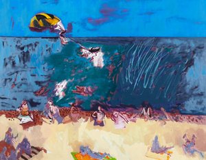 Beach with Paraglider