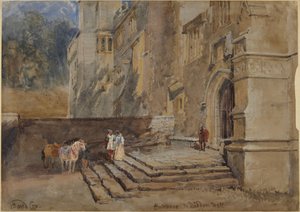 Entrance to Haddon Hall by David Cox