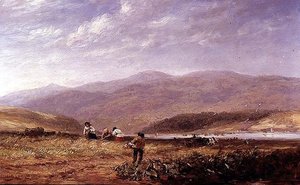 Haymakers in a Welsh Landscape