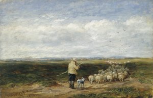 The Shepherd, Return of the Flock by David Cox