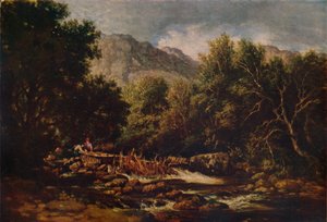 On the Lledr, c1844 by David Cox the elder