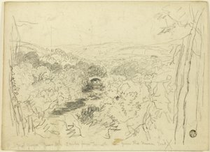 Pont Pwl Gwyn, River Usk by David Cox the elder