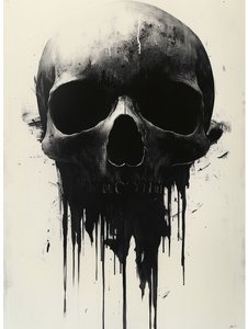 Dark Dripping Skull by David Drake