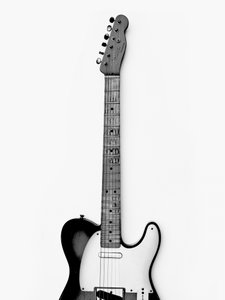 Monochrome Electric Guitar by David Drake