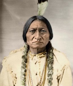 Sitting Bull, Native North American Chief by David Frances Barry