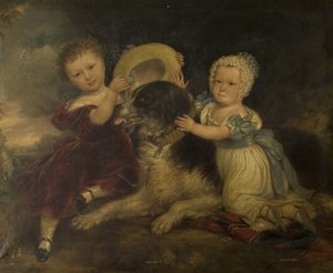 Arthur and Frances Hood, the Children of Sir Arthur Gregory of Styvechale Hall, and Nelson, 1838