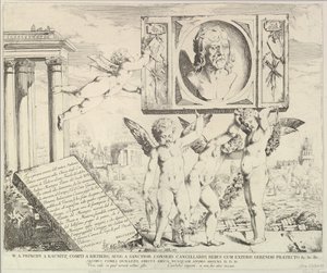 Title Page: Homage to Mantegna, from The Story of Saints James and Christopher in the Ere by David Giovanni