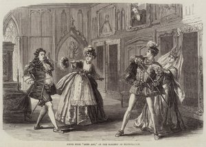 Scene from Ages Ago, at the Gallery of Illustration by David Henry Friston