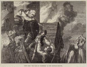 Scene from The Vicar of Wakefield, at the Standard Theatre by David Henry Friston