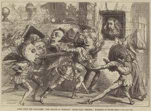 Scene from the Pantomime The Dragon of Wantley, Drury-Lane Theatre, Exterior of Moore Hall by David Henry Friston