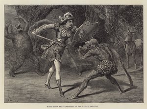 Scene from the Pantomime at the Gaiety Theatre by David Henry Friston