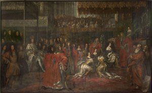 Coronation of Queen Ulrika Eleonora the Elder (1656-1693) by David Klöcker Ehrenstrahl